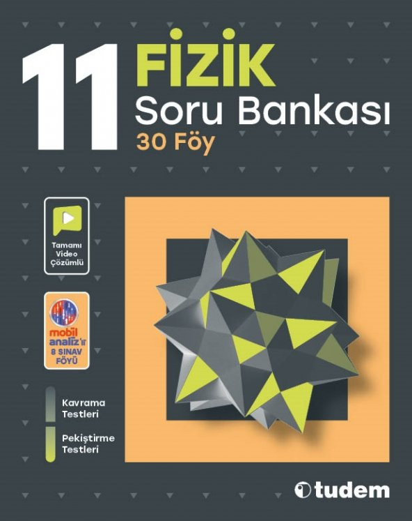 Tudem 11. Sınıf Fizik Soru Bankası 2023 ürün görseli 1