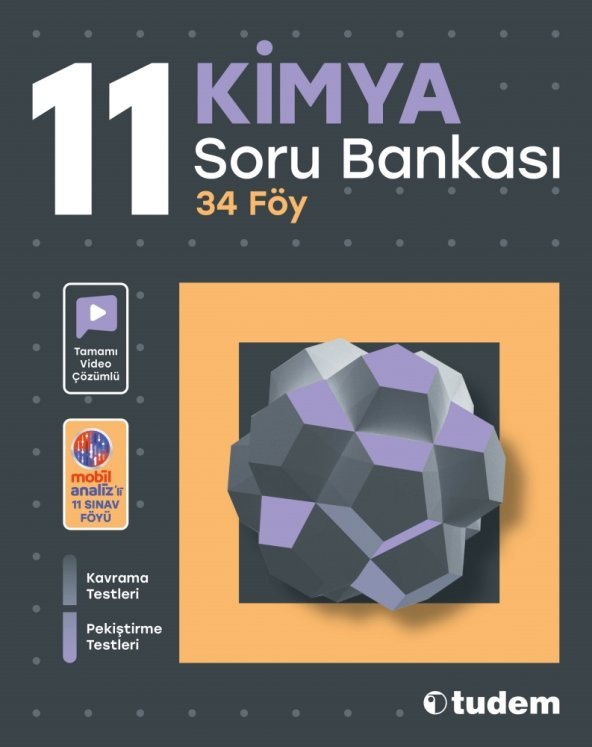 Tudem 11. Sınıf Kimya Soru Bankası 2023 ürün görseli 1