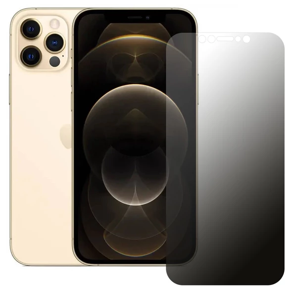 iPhone 12 Pro Max Hayalet Privacy FlexiGlass MAT Nano Ekran Koruyucu ürün görseli 1