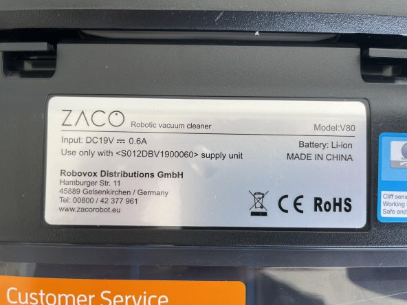 Zaco V80 2'si 1 Arada Robot Süpürge - Resim 9