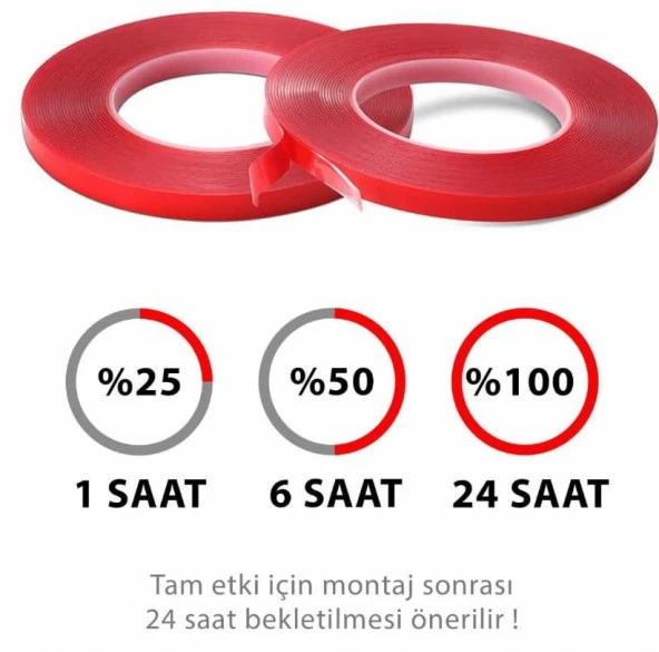Çift Taraflı Şeffaf Silikon Bant 10 mm x 5 m - Resim 3