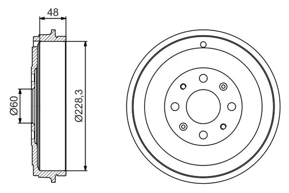 ARKA KAMPANA CORSA D 07 CORSA E 14 ADAM 13 PUNTO-GRANDE PUNTO 05 274x228x61x48x4DL 14 İNÇ 51901444-51901443-55703043 ürün görseli 1
