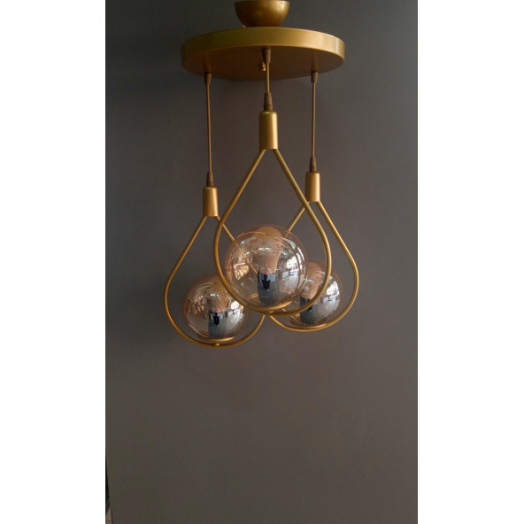 GOLD DAMLA SARKIT AVİZE - Resim 3