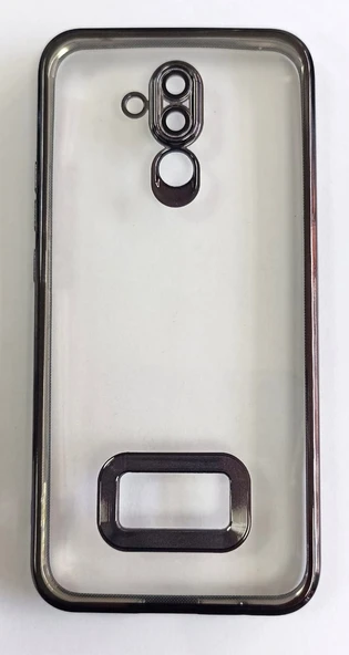 Huawei Mate 20 Lite Uyumlu Yumuşak Şeffaf Lazer Kenarlı Kılıf ürün görseli 1