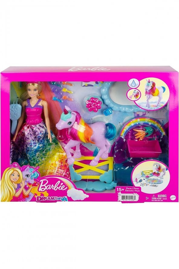 Barbie Dreamtopia Bebek Ve Tek Boynuzlu At Gtg01 ürün görseli 1