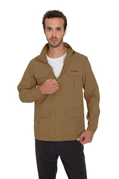 2AS Safari Erkek Outdoor Kahve Rüzgarlık Ceket ürün görseli 1
