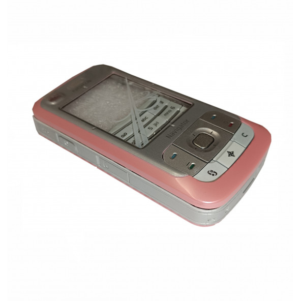 Nokia 6110N Full Kasa Kapak Tuş Takımı 6110N Uyumlu Pembe Renk Orta Kasa Ön Kapak Arka Kapak ürün görseli 1