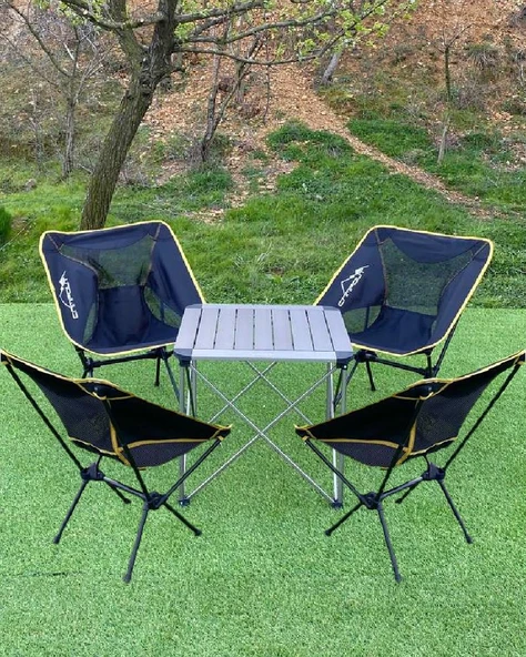 KÜÇÜK MASA + 4 PRATİK SANDALYE SET ürün görseli 1