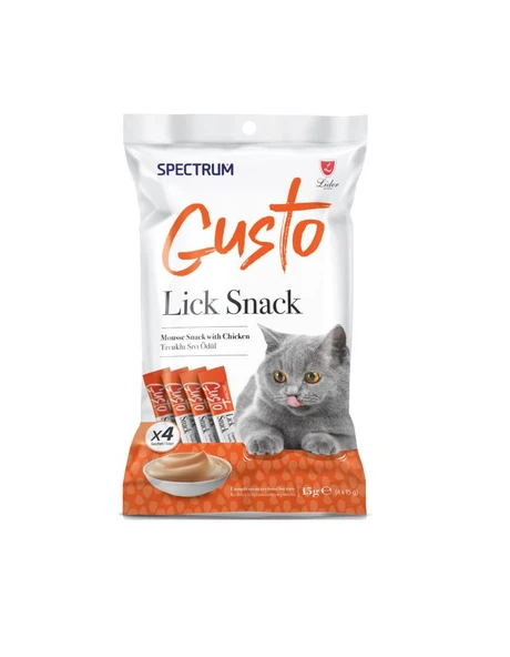 Spectrum Gusto Lick Snack Tavuk 4x15gr ürün görseli 1