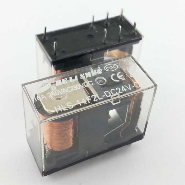 24V 16A Tek Kontak Röle - HLS-14F2L-DC24V-C ürün görseli 1