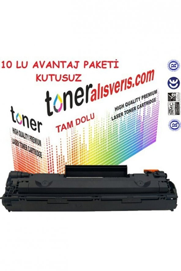 Paintter Hp Ce 285a 10lu Paket Kutusuz Uyumlu  Toner P1100, P1102w, M1132, M1212, M1219 ürün görseli 1