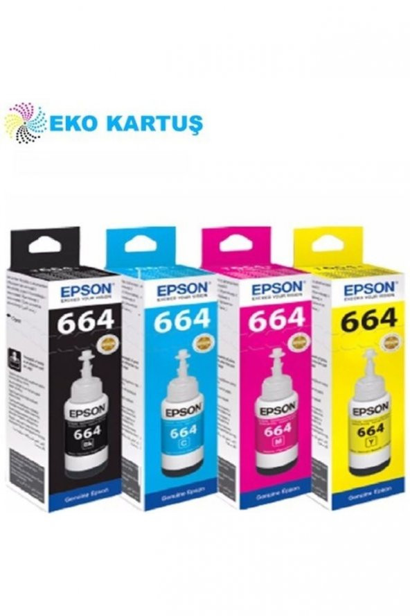 Epson Ecotank L362 (t664) Muadil Takım Mürekkep ürün görseli 1