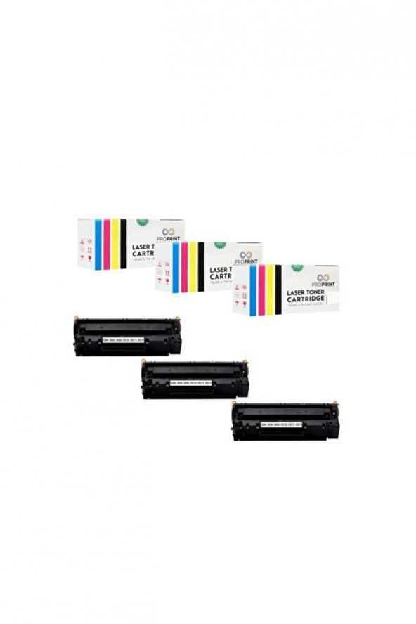 3 Adet 36a Cb436a Hp Laserjet P1505 Muadil Toner ürün görseli 1