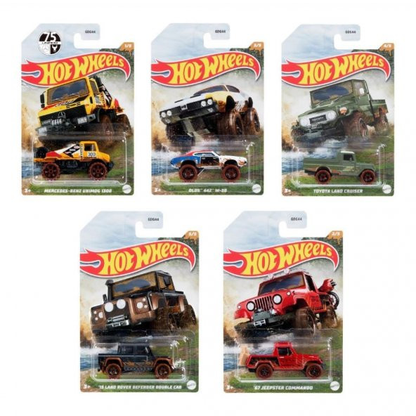 Hot Wheels HFW36 Mud Runner Set ürün görseli 1