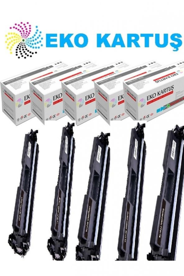 Hp Laserjet Pro M102 Hp Cf217a(17a) Ekonomik Avantajlı 5’li Paket Muadil Toner, ürün görseli 1