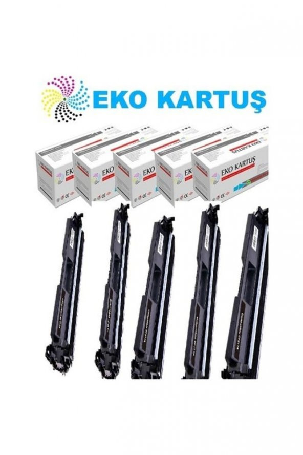 Hp M102a Hp Cf217a Ekonomik Avantajlı 5’li Paket Muadil Toner 17a Çipli ürün görseli 1
