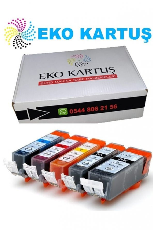 Canon Pixma Mx-715 Pgı-525-clı-526 5 Renk Set Muadil Kartuş, ürün görseli 1