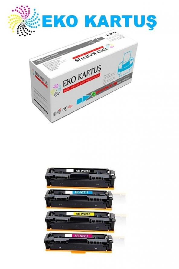 Hp Color LaserJet Pro M255dw 207A (W2210) Set Chipsiz Muadil Toner ürün görseli 1