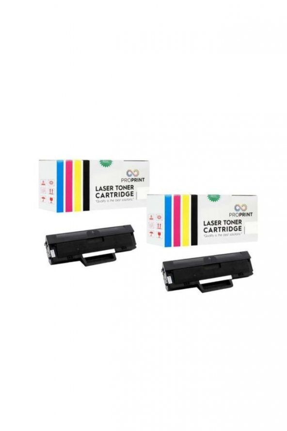 106a 2 Adet Muadil Toner Çipsiz W1106a Hp 4zb83a 4zb84a ürün görseli 1