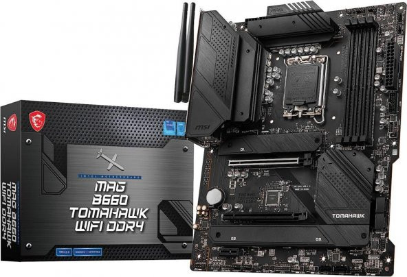 MSI Mag B660 Tomahawk Wi-Fi Intel LGA1700 DDR4 ATX Anakart Teşhir ürün görseli 1