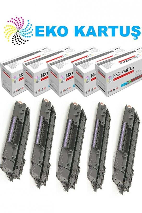 Hp 505a 05a Ce505a ) Ekonomik Avantajlı 5Paket Toner Muadil Yüksek Kapasite 2700 Sayfa ürün görseli 1