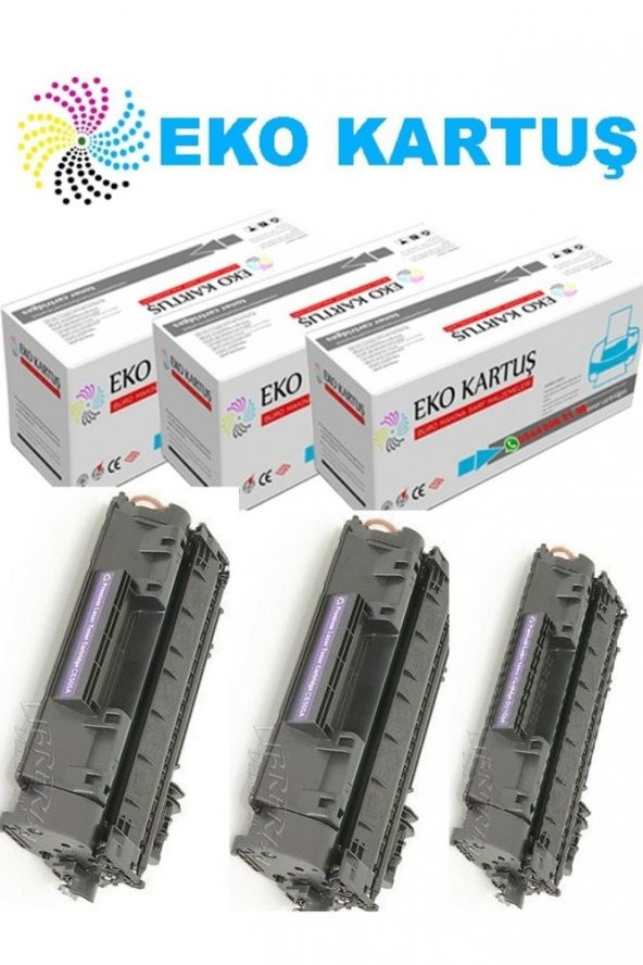 Hp 505a 05a Ce505a ) Ekonomik Avantajlı 3ü Paket Toner Muadil Yüksek Kapasite 2700 Sayfa ürün görseli 1