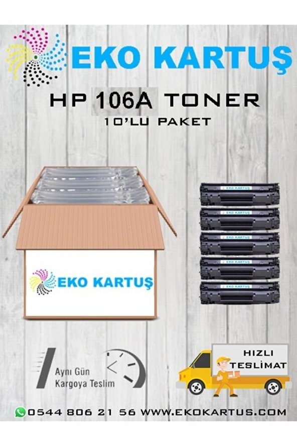 Hp Laser Mfp 138fnw 5’li Avantajlı Çipli 106a Muadil Toneri ürün görseli 1