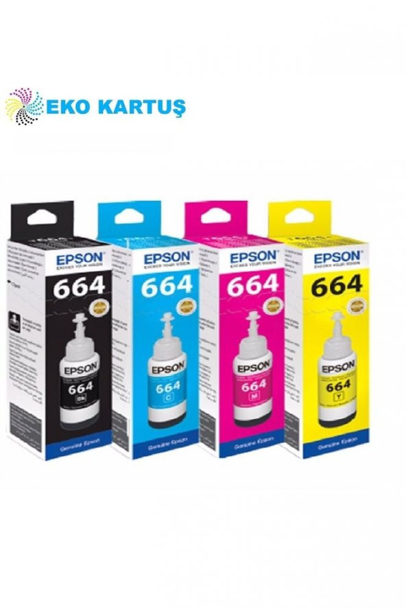 EPSON T664 TAKIM KUTULU MÜREKKEP ürün görseli 1