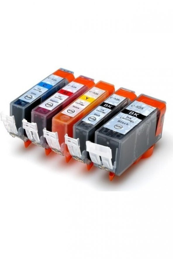 Canon Pixma Mg-6250 Pgı-525-clı-526 5 Renk Set Muadil Kartuş, ürün görseli 1