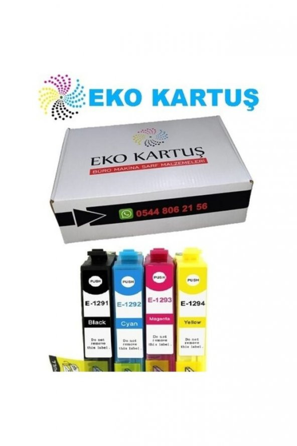 Epson T1291 T1292 T1293 T1294 Muadil Kartuş ürün görseli 1