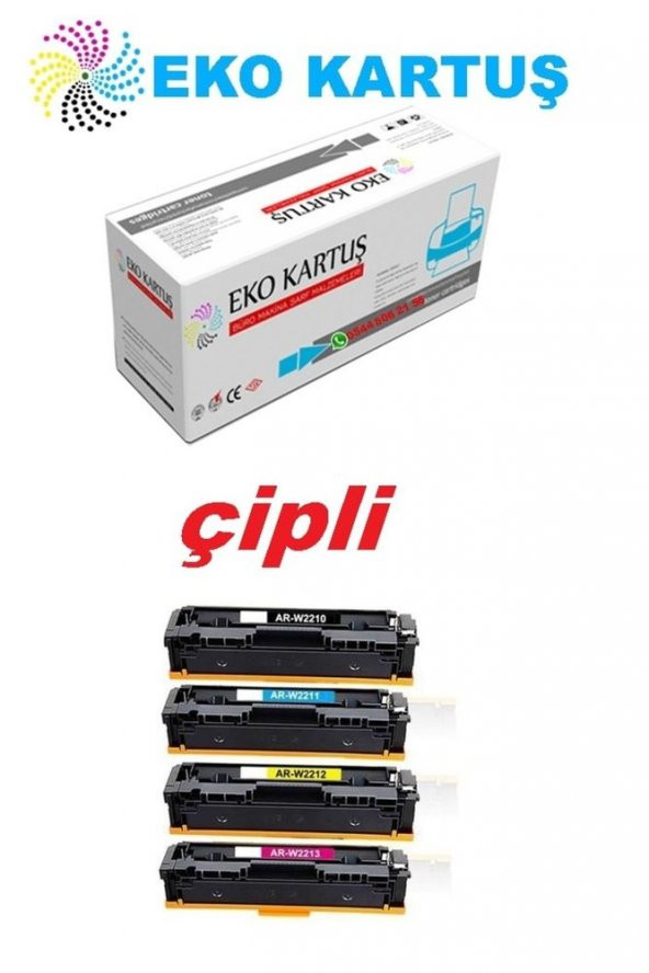 Hp 7KW74A 207A (W2210) SET ÇİPLİ Muadil Toner ürün görseli 1