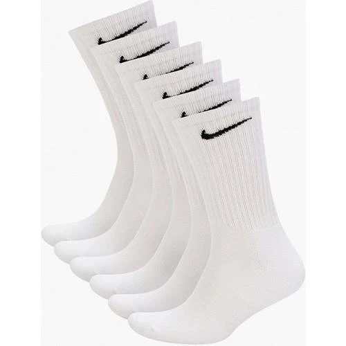 Nike Everyday Cushion Crew Beyaz Renkli Çorap 6'lı SX5172-100 ürün görseli 1