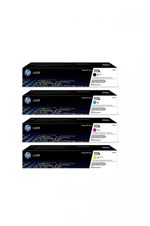 Hp Color Laser MFP 178nwg W1120A (117a) 4 Renk Takım Orijinal Toner ürün görseli 1