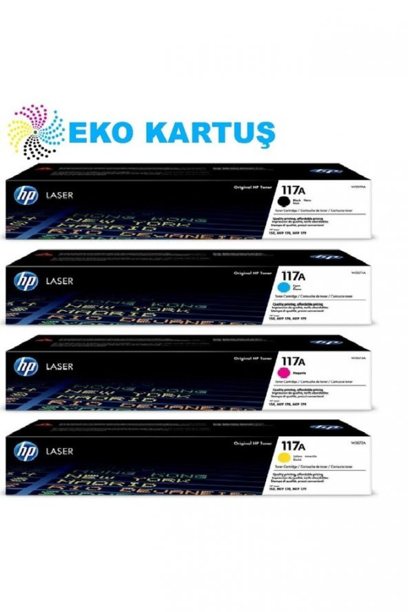 Hp (117a) 4 Renk Takım Orijinal Toner ürün görseli 1
