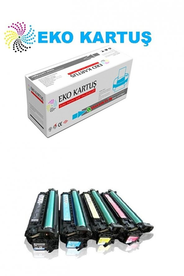 Hp Color Laserjet Enterprise Cm4540fskm (ce260-ce261-ce262-ce263) (647a-648) Set Muadil Toner ürün görseli 1