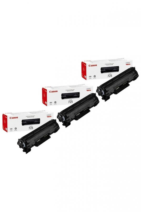 Crg 725 Orijinal Siyah Toner - 3 Adet ürün görseli 1