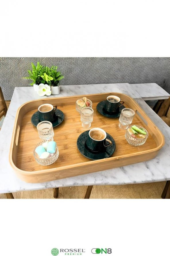 Rossel Premium Origami Kahve Yanı Bardak (6 Adet) ürün görseli 1