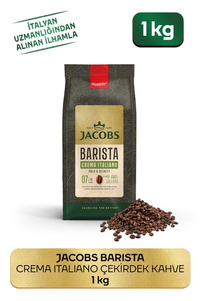 Jacobs BARİSTA Çekirdek Kahve Crema İtalinao 1 kg ürün görseli 1