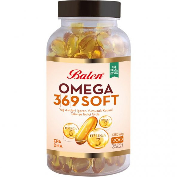 Balen Omega 3-6-9 Soft Yağ Asitleri İçeren 1380 Mg 200 Kapsül ürün görseli 1
