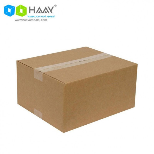 HAAY AMBALAJ 35x25x15cm Tek Oluklu Koli - Kraft (5 ADET) ürün görseli 1