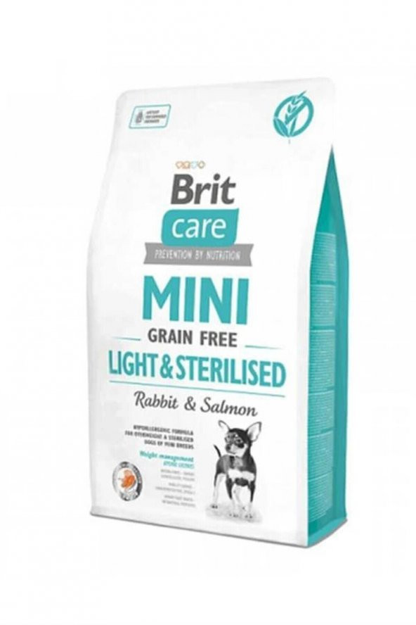 Brit Care Tahılsız Mini Light Sterillised Tavşanlı Köpek Maması 2 Kg ürün görseli 1