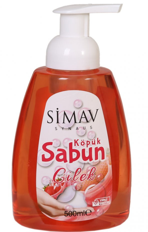 SİMAV Termal Sulu Çilek Özlü Köpük Sabun - 500 ml ürün görseli 1
