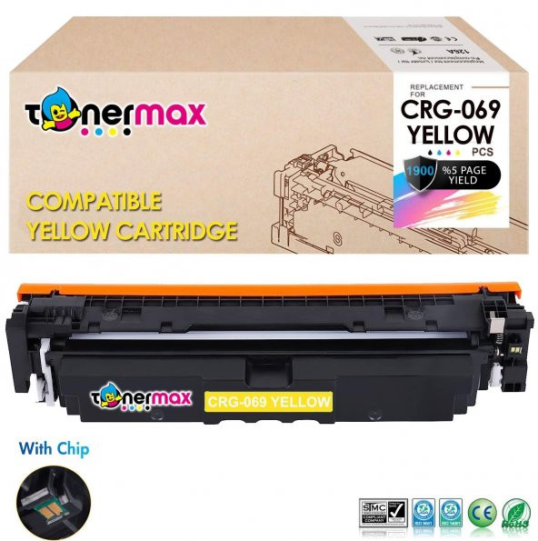 Canon CRG-069 Muadil Toner Sarı- Çipli / 5094C002 /LBP673Cdw /MF752Cdw /MF754Cdw ürün görseli 1