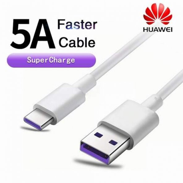 Orjinal Huawei P50 Pro Type C 5A 1M MOR Hızlı Şarj ve Data Kablosu HMORKAB5A0324 ürün görseli 1