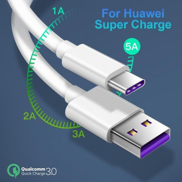 Orjinal Huawei Mate Rs Porsche Type C 5A 1M MOR Hızlı Şarj ve Data Kablosu HMORKAB5A0454 ürün görseli 1