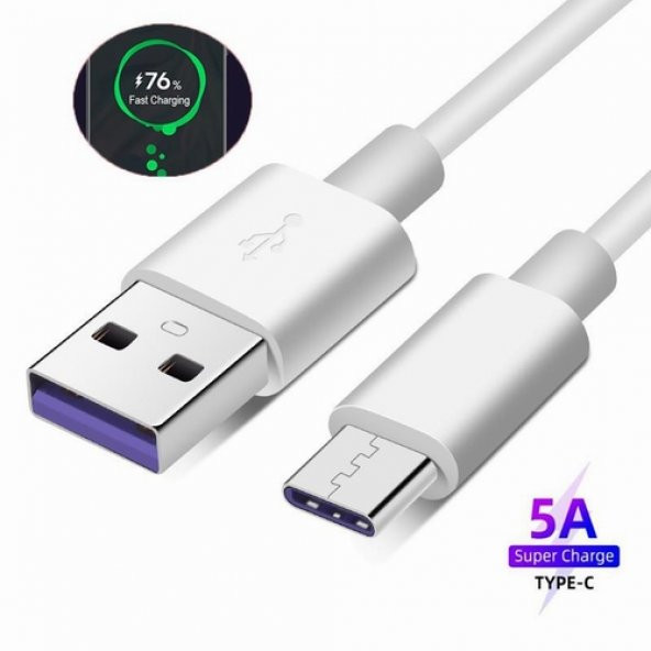 Orjinal Huawei Y5p Type C 5A 1M MOR Hızlı Şarj ve Data Kablosu HMORKAB5A0624 ürün görseli 1