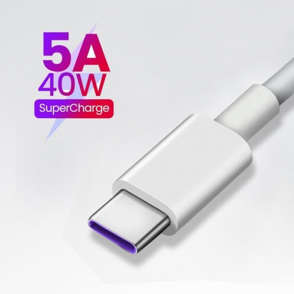 Orjinal Huawei P30 Lite Type C 5A 1M MOR Hızlı Şarj ve Data Kablosu HMORKAB5A0714 ürün görseli 1