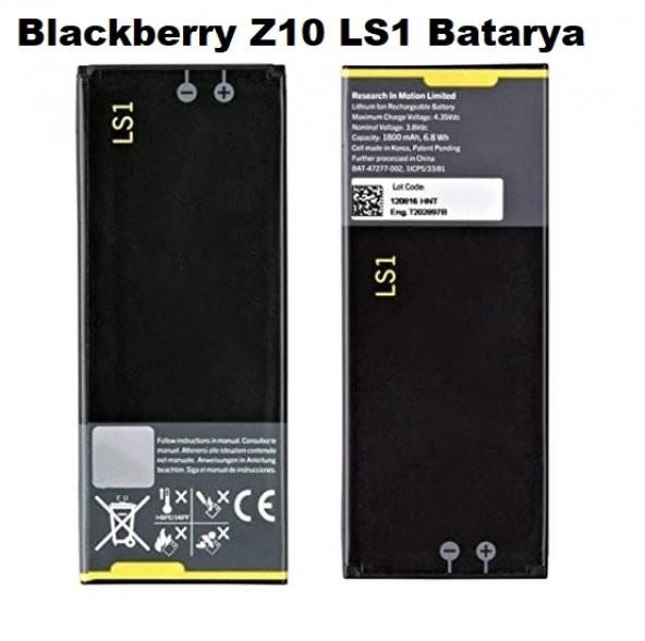 Day Blackberry Z10 Ls-1 Z10 STL100-4 Z10 STL100-1 Porsche Design P9982  (Batarya Pil 2 YIL GARANTİ) BBZ10LS000381 ürün görseli 1