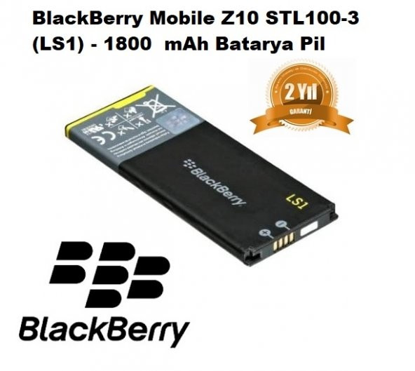 Day Blackberry 1800 mAh Orijinal Batarya Pil Z10  STL100-4 (Uzun Ömürlü Kapasite 2 YIL GARANTİLİ) BBZ10LS000458 ürün görseli 1