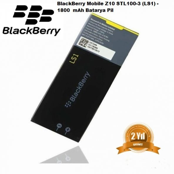 Day ORJİNAL Blackberry 1800 mAh Orijinal Batarya Pil Z10  STL100-4 (Uzun Ömürlü 2 YIL GARANTİLİ) BBZ10LS001633 ürün görseli 1